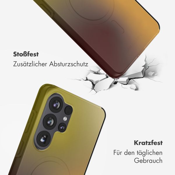 Selencia Vivid Rückabdeckung mit MagSafe Samsung Galaxy S26 Ultra - Gradient Olive Dust
