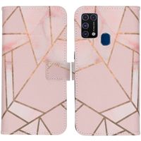 imoshion Design TPU Klapphülle Samsung Galaxy M31 - Pink Graphic