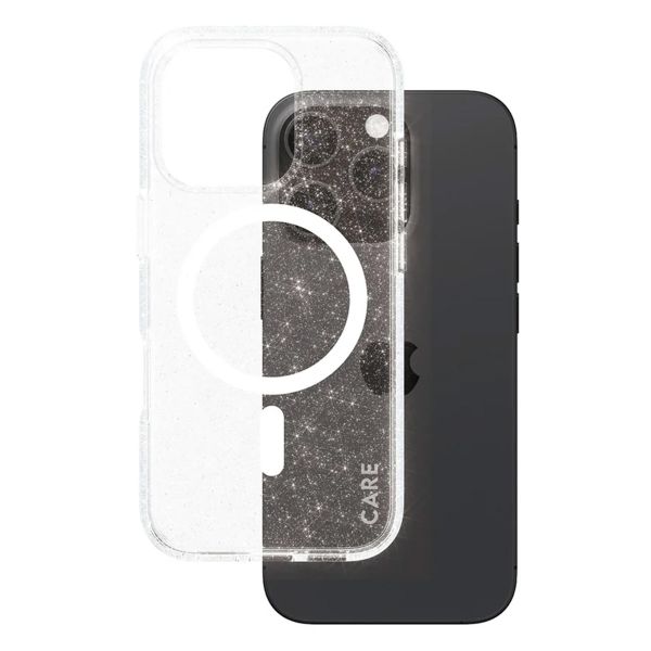 CARE by PanzerGlass Star Lit Case MagSafe für das iPhone 16 Pro - Weiß