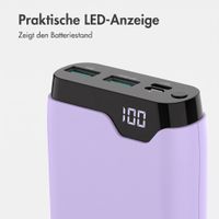 imoshion Powerbank 20.000 mAh - 22,5W Schnellladegerät - USB-C / USB-A - Lila