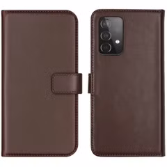 Selencia Echtleder Klapphülle Samsung Galaxy A52(s) (5G/4G) - Braun