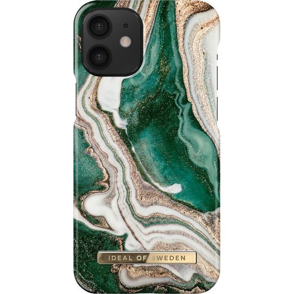 iDeal of Sweden Fashion Back Case iPhone 12 Mini - Golden Jade Marble