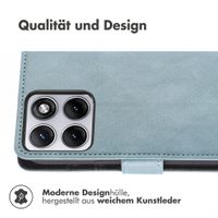 imoshion Luxuriöse Klapphülle Motorola Edge 70 Fusion - Hellblau