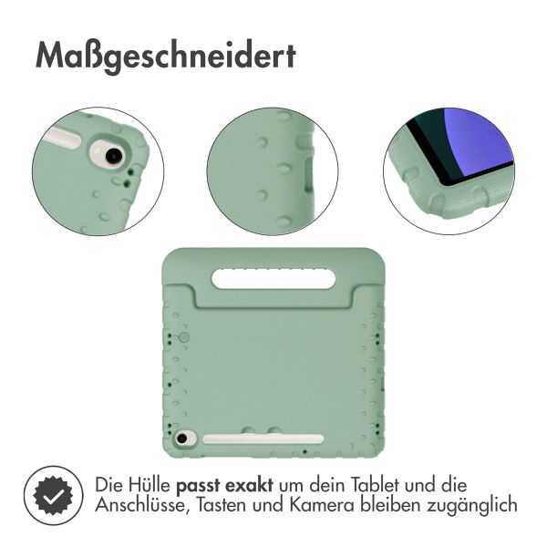 imoshion Schutzhülle mit Handgriff kindersicher für das Samsung Galaxy Tab S9 11.0 Zoll / Tab S9 FE 10.9 Zoll - Olive Green