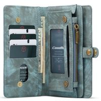 CaseMe Luxuriöse 2-in-1-Portemonnaie-Klapphülle Leder Samsung Galaxy S21