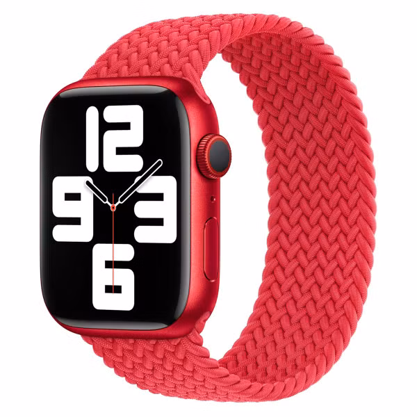 Apple Geflochtenes Solo Loop für das  Apple Watch | 44/45/46/49 mm - Größe 9 - (Product) Red