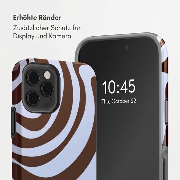 Selencia Vivid Back Cover Apple iPhone 12 (Pro) - Dream Swirl Chocolate