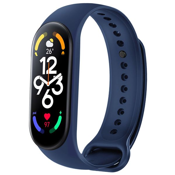 imoshion Silikonarmband für das Xiaomi Mi Band 7 - Dunkelblau