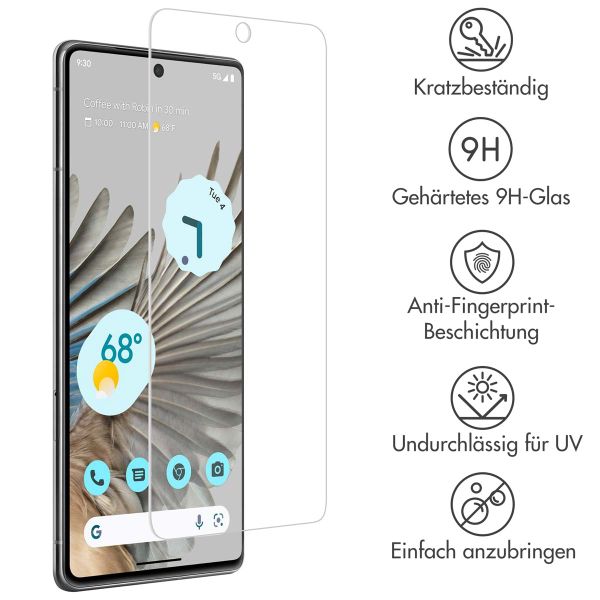 Accezz Screen Protector aus gehärtetem Glas für das Google Pixel 8