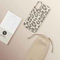 Selencia Sabi Backcover Leopardenmuster mit MagSafe Apple iPhone 16 - Soft Ivory