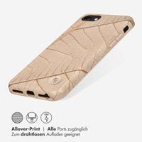 Selencia Aurora Fashion Back Case für das iPhone SE (2022 / 2020) / 8 / 7 - ﻿Strapazierfähige Hülle - 100 % recycelt - Earth Leaf Beige