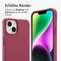 imoshion Color Backcover mit abnehmbarem Handykette und MagSafe Apple iPhone 14 - Raspberry