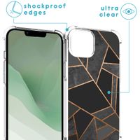 imoshion Design Hülle mit Band für das Apple iPhone 14 Plus - Black Graphic