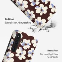 Selencia Vivid Back Cover Samsung Galaxy S25 - Choco Flower Pop