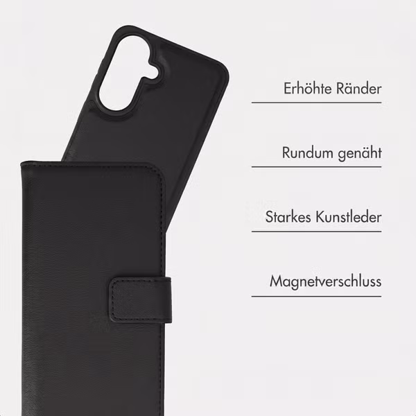 imoshion Herausnehmbare 2-in-1 Luxus-Bookcase Samsung Galaxy A37 (5G) - Schwarz