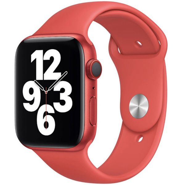 Apple Sport Band für Apple Watch Series 1 bis 10 / SE / Ultra (2) (44/45/46/49 mm) - Crimson Red