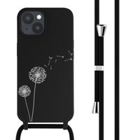 imoshion Silikonhülle design mit Band für das iPhone 15 - Dandelion Black