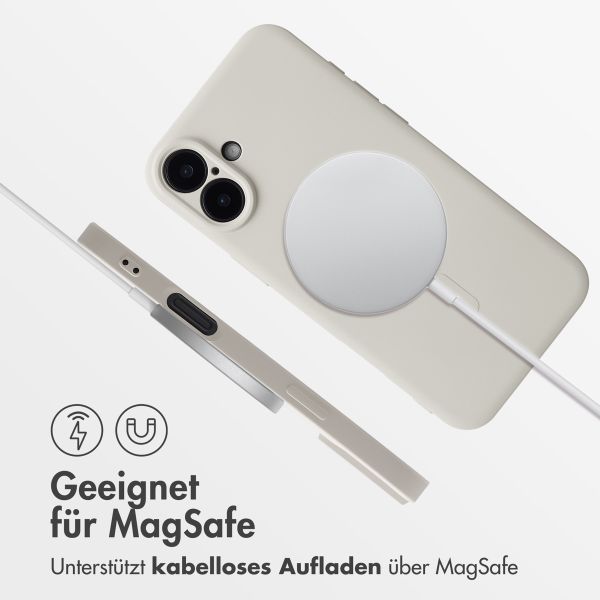 imoshion Color Back Cover mit MagSafe für das Apple iPhone 16 - Beige