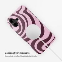 Selencia Vivid Rückabdeckung mit MagSafe Apple iPhone 16 - Wavy Swirl Pink Plum