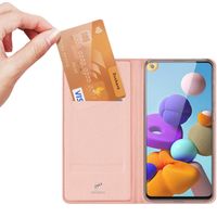 Dux Ducis Slim TPU Klapphülle Roségold für das Samsung Galaxy A21s