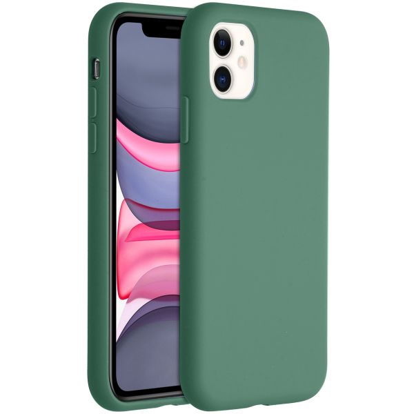 Accezz Liquid Silikoncase Dunkelgrün für das iPhone 11