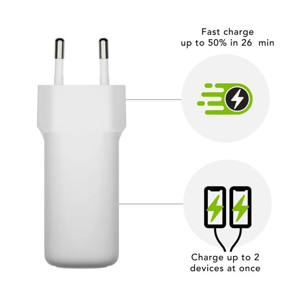 dbramante1928 re-charge | Netzteil - 2x USB-C 30 Watt - Weiß