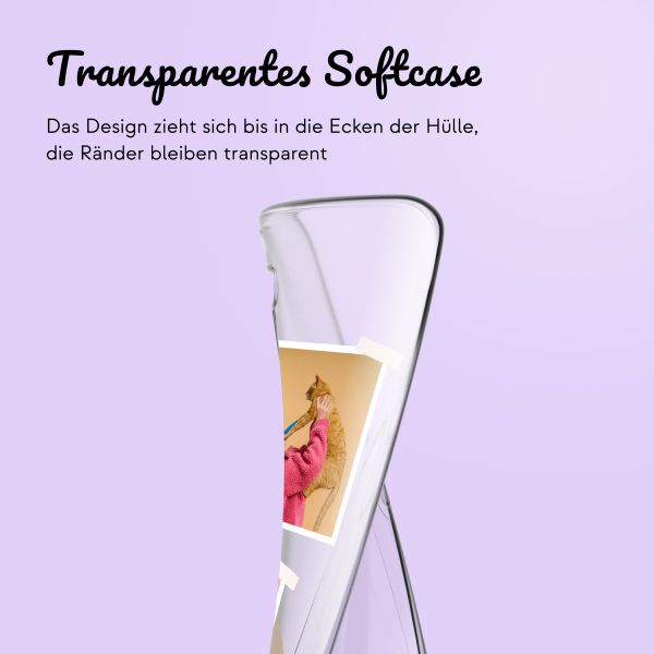 Personalisierte Hülle mit Filmrolle N°3 iPhone 15 - Transparent