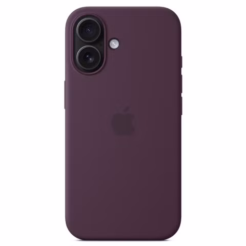 Apple Silikon-Case MagSafe für das Apple iPhone 16 - Plum