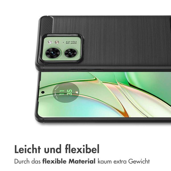 imoshion Brushed Back Cover Motorola Edge 40 - Schwarz