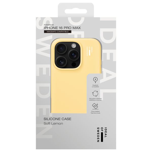 iDeal of Sweden Silikonhülle mit MagSafe Apple iPhone 16 Pro Max - Soft Lemon