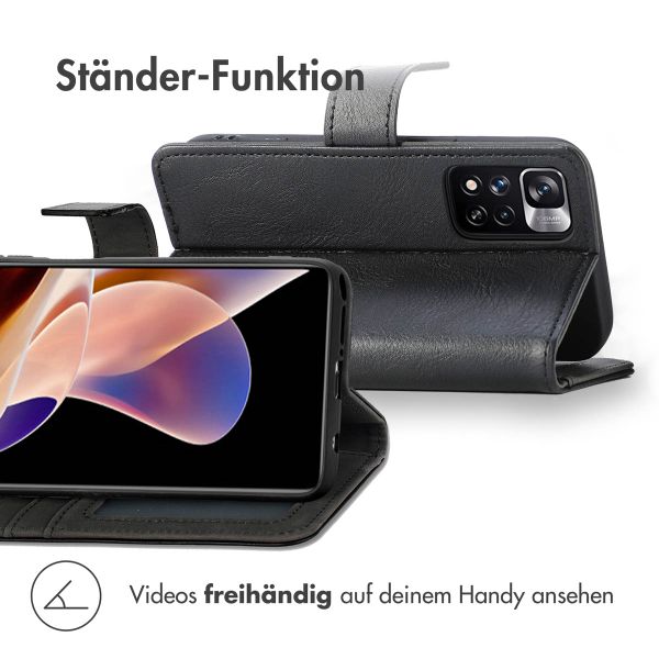 imoshion Luxuriöse Klapphülle Xiaomi Redmi Note 11 Pro - Schwarz