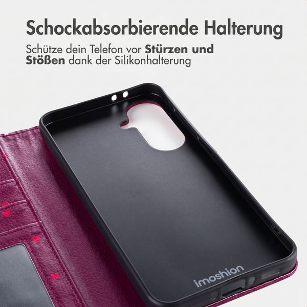 imoshion Design Klapphülle Samsung Galaxy A57 (5G) - Crush Check Coral Dust