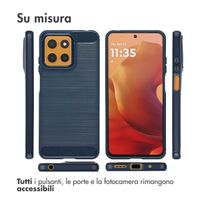 imoshion Brushed Back Cover Motorola Moto G15 / G15 Power - Dunkelblau
