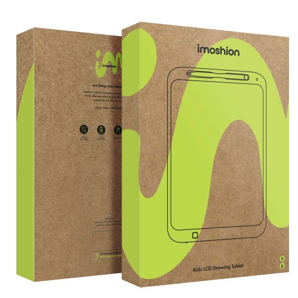 imoshion LCD-Zeichentablett für Kinder - Mit Farbbildschirm und 2 Stiften - Cobalt Blue