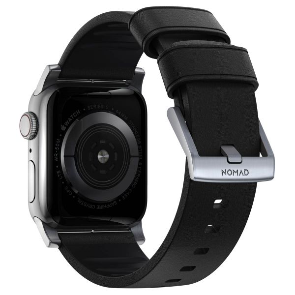 Nomad Active Pro Armband für das  Apple Watch Series 1 t/m 11 / SE / Ultra (44/45/46/49 mm) - Black / Silver