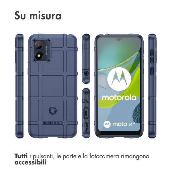 imoshion Rugged Shield Backcover Motorola Moto E13 - Dunkelblau
