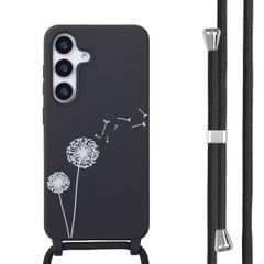 imoshion Silikonhülle design mit Band für das Samsung Galaxy S25 - Dandelion Black