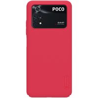 Nillkin Super Frosted Shield Case für das Xiaomi Poco M4 Pro 5G - Rot