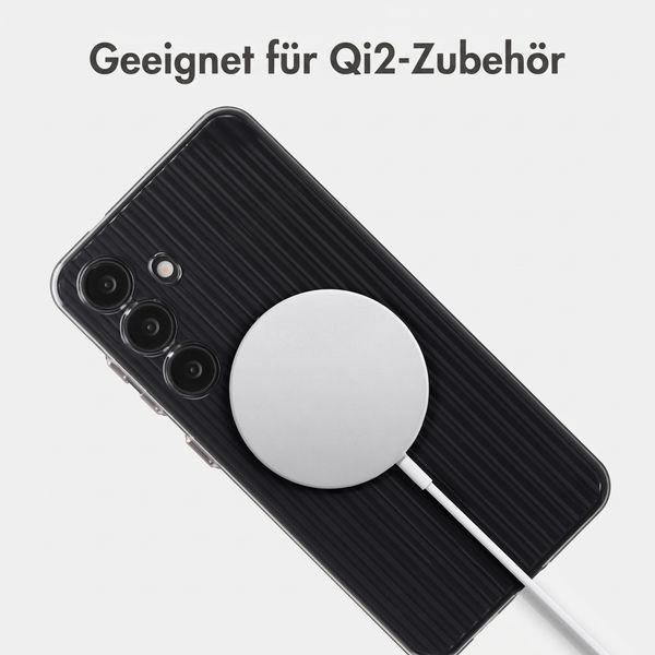 Accezz Lite Backcover mit MagSafe | Fluted | Samsung Galaxy S24 - Schwarz