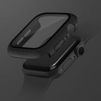 Uniq Nautic Apple Watch Hülle mit Wasserdichtem Gehärtetem Glas-Displayschutz für die Apple Watch 7-9 / SE - 45 mm - Midnight Black