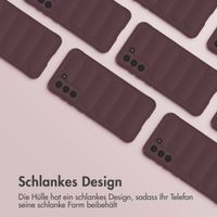 imoshion EasyGrip Back Cover für das Samsung Galaxy S21 FE - Aubergine