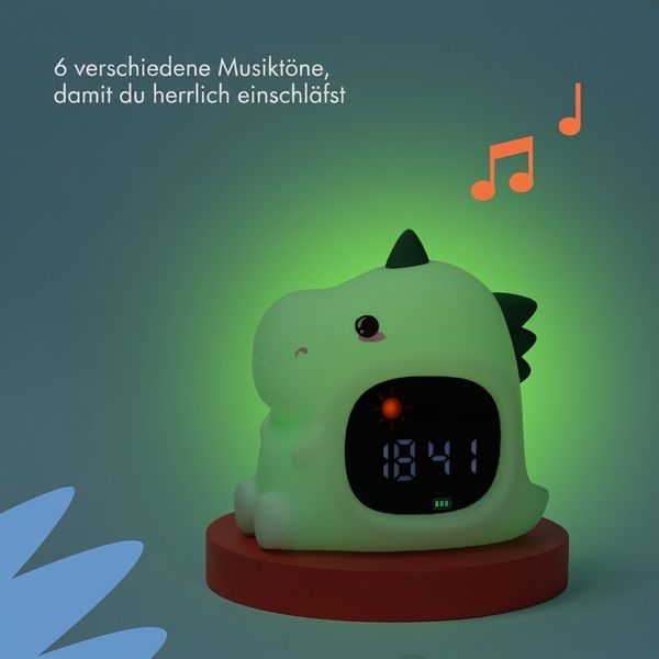 imoshion Kids Schlaftrainer - Nachtlicht mit Lautsprecher - Kinderwecker - Dino