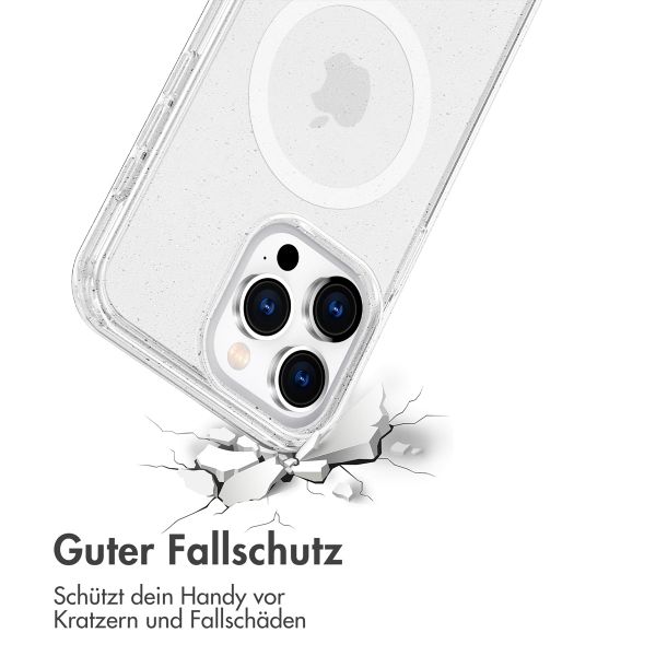 imoshion Sparkle Back Cover mit MagSafe Apple iPhone 15 Pro - Glitzer Transparent