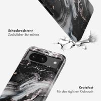 Selencia Vivid Tough Back Cover für das Google Pixel 8 - Chic Marble Black