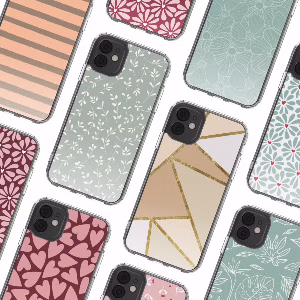 imoshion Design Hülle Apple iPhone 11 - Smoke Green Flowers