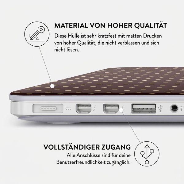 Burga Hardshell Hülle Apple MacBook Air 13 Zoll (2022 / 2024 M3 / 2025 M4 / 2026 M5) - Sorry Busy