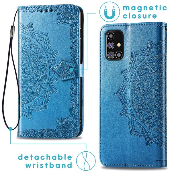 imoshion Mandala Klapphülle Samsung Galaxy M31s - Türkis