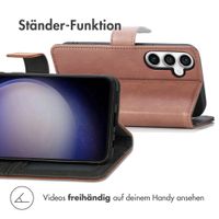 imoshion Luxuriöse Klapphülle Samsung Galaxy S23 FE - Braun