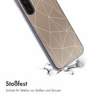 imoshion Design Hülle Samsung Galaxy A35 - Graphic Lines Beige