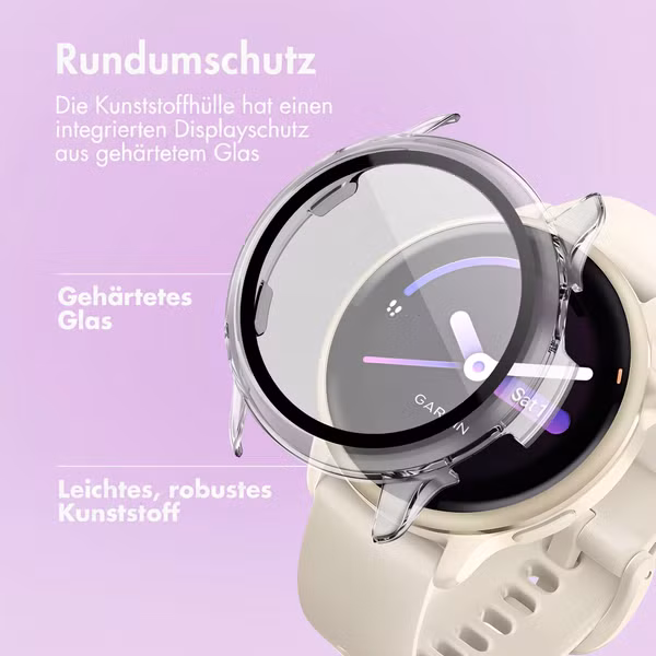 imoshion Full Cover Hard Case Garmin Vivoactive 6 - Transparent
